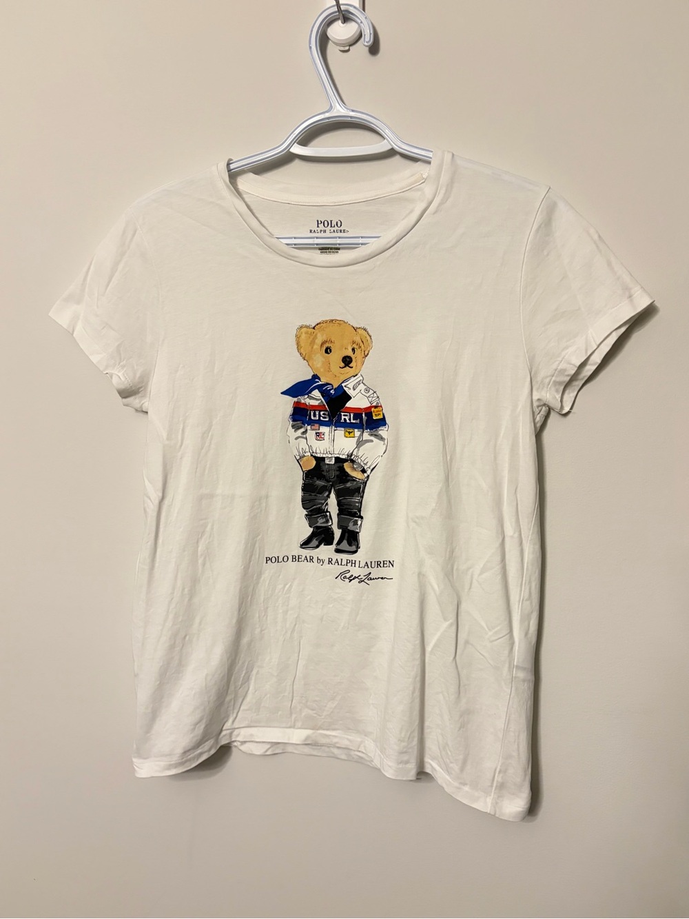 Polo by Ralph Lauren White Tee with Polo Bear Graphic image 2
